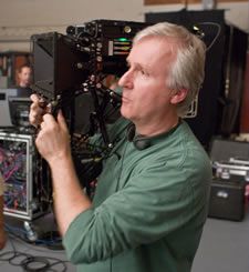 James Cameron on the set of Avatar