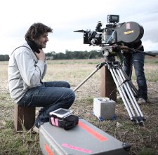 Christophe and his camera. Photo courtesy: French Film Festival