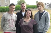 Cast and crew of "Lost Weekend"