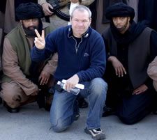 Uwe Boll on the set of Postal