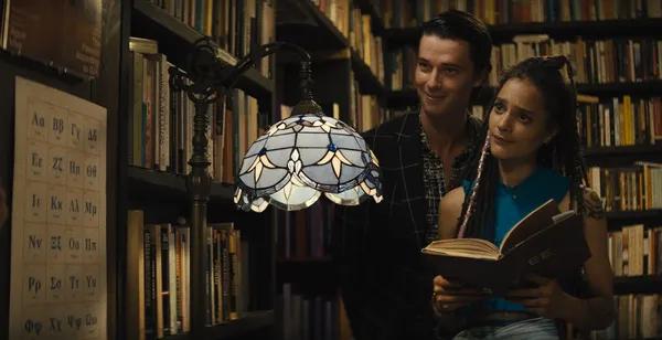Patrick Schwarzenegger and Sasha Lane in Daniel Isn't Real