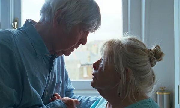 Tom Courtenay and Anna Calder-Marshall in Queen At Sea. Calder-Marshall: 'It is extraordinary to fully focus on people with dementia and go right inside them'