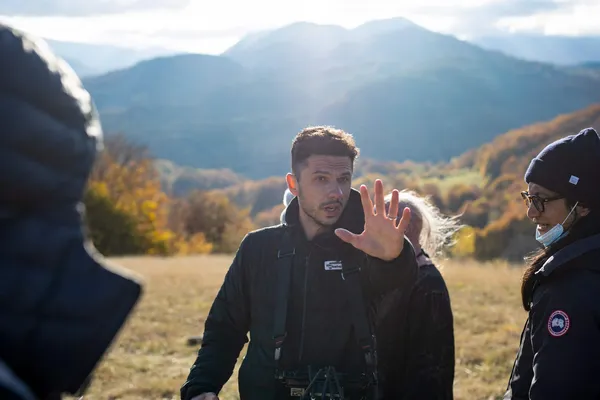 Goran Stolevski on the set of You Won't Be Alone