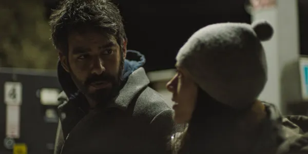 Rahul Kohli and Katie Parker in Next Exit 3