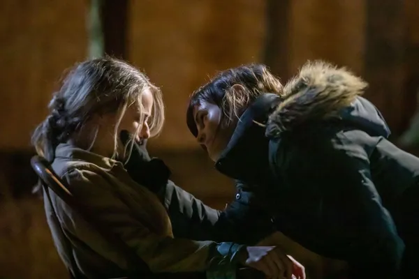 Lora Burke and Kristen MacCulloch in Motherly