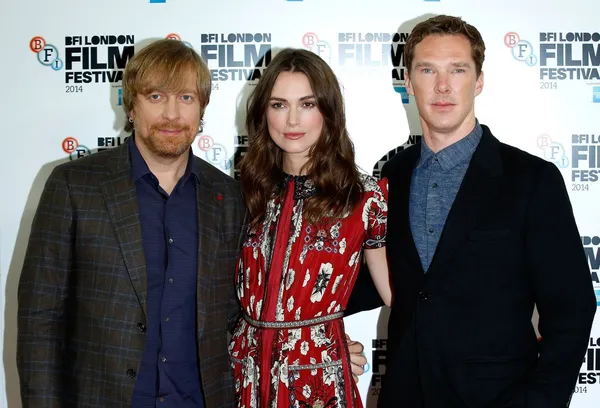 Morten Tyldum, Keira Knightley and Benedict Cumberbatch