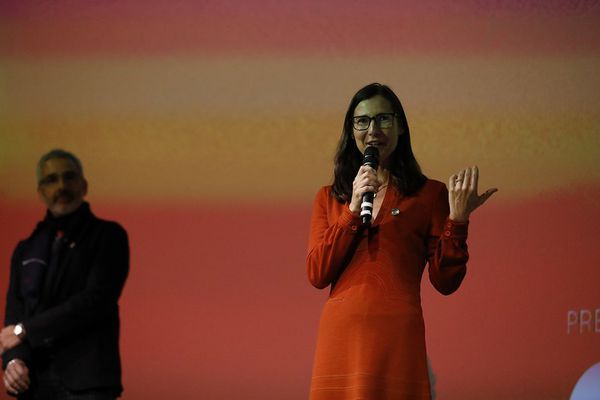 Sophie Barthes at the Sundance premiere Q&A