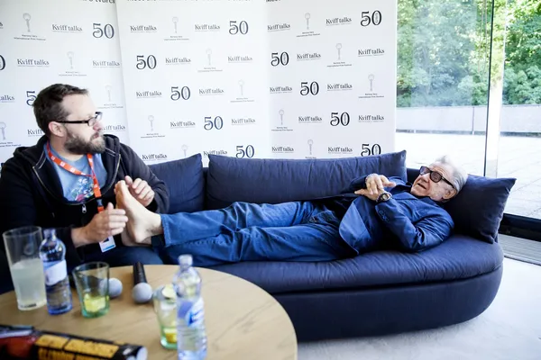 Harvey Keitel takes a breather