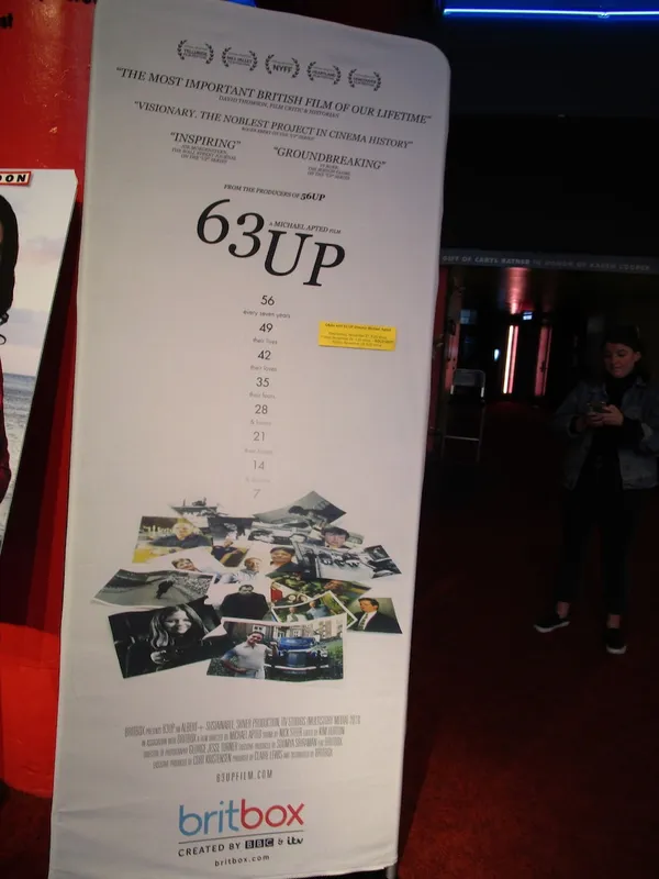 63 Up poster at Film Forum