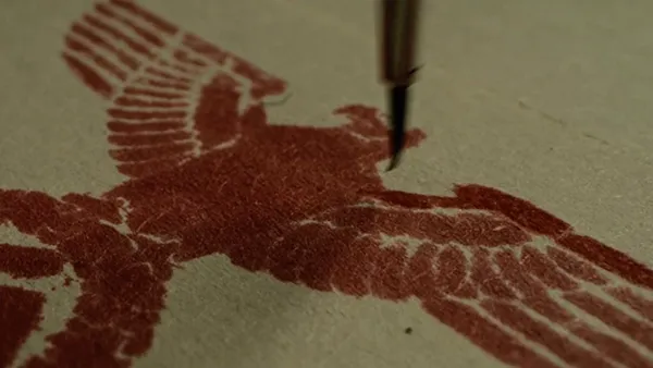 A forged official stamp in The Forger