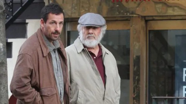 Adam Sandler and Dustin Hoffman in The Meyerowitz Stories (New And Selected)