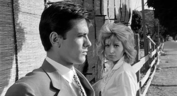Monica Vitti with Alain Delon in L’Eclisse