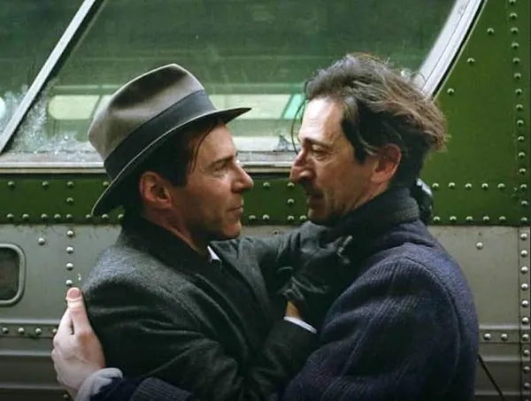 Alessandro Nivola with Adrien Brody in The Brutalist 5