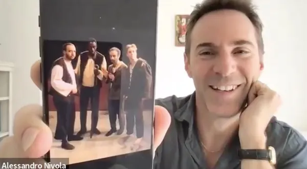 Alessandro Nivola and Paul Giamatti at Yale