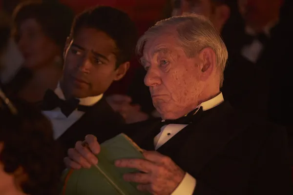 Alfred Enoch and Ian McKellen in The Critic