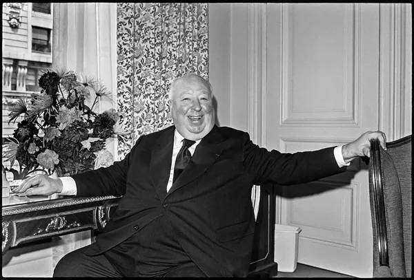 Alfred Hitchcock at the St. Regis, New York