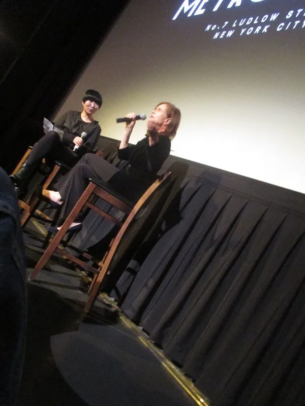Aliza Ma and Isabelle Huppert