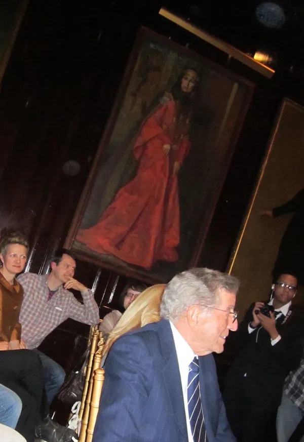 Tony Bennett with Amy Nicholson and John Young at Players Club