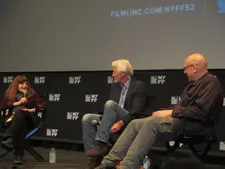 Chuck Smith on Barbara Rubin friend Amy Taubin, seen here with Richard Gere and Oren Moverman: "She's in Michael Snow's Wavelength, the legendary experimental film."