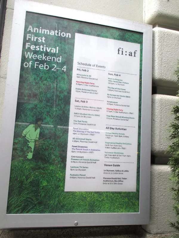 Animation First Festival poster