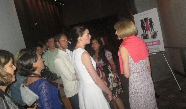 Anne Hathaway and Anna Wintour