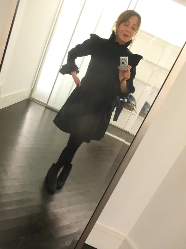 Anne-Katrin Titze in Batsheva dress