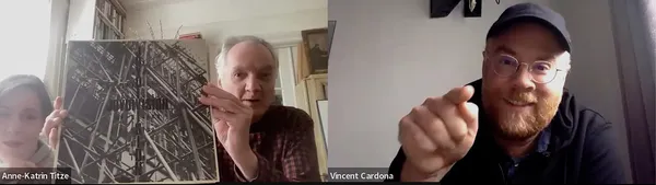 Magnetic Beats director Vincent Maël Cardona with Ed Bahlman (Joy Division - An Ideal For Living EP) and Anne-Katrin Titze: “When I hear the voice of Ian Curtis, still now, I hear the No Future thing.”