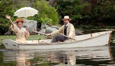 Annette Bening with Corey Stoll in Michael Mayer’s The Seagull, costumes by Ann Roth