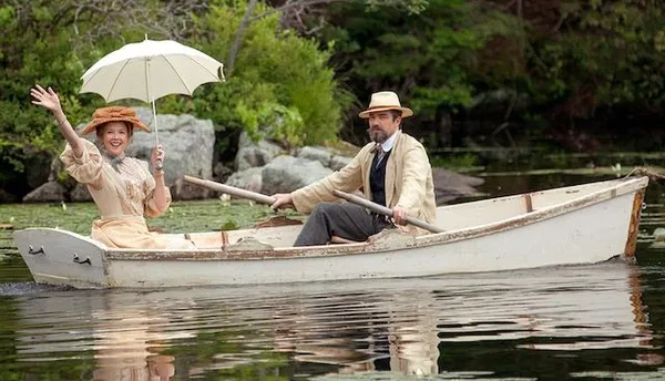 Annette Bening with Corey Stoll in The Seagull