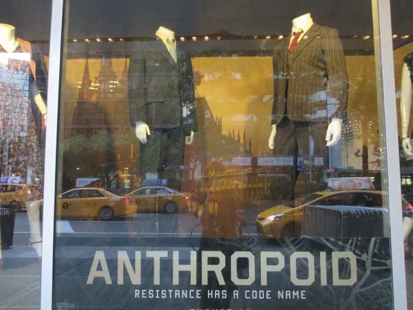 Anthropoid window on Broadway