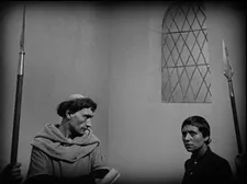 Jean Massieu (Antonin Artaud) with Joan (Maria Falconetti) in Carl Theodor Dreyer’s The Passion Of Joan Of Arc