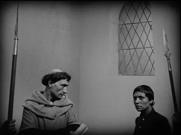 Antonin Artaud with Maria Falconetti in The Passion Of Joan Of Arc