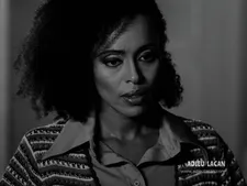 Antu Yacob as the analyst’s assistant Gloria in Adieu Lacan