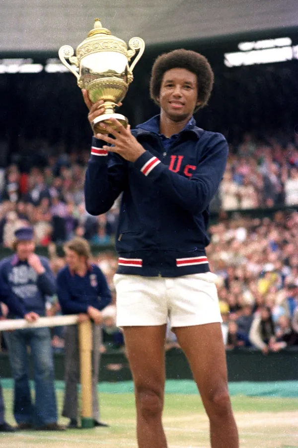 Arthur Ashe at Wimbledon 1975