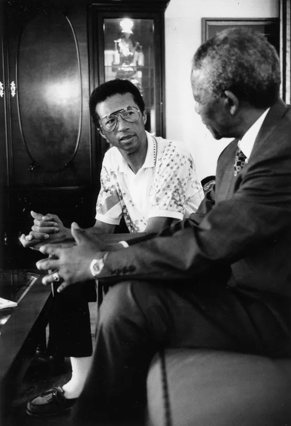 Arthur Ashe and Nelson Mandela