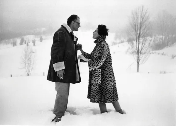Arthur Miller and Inge Morath