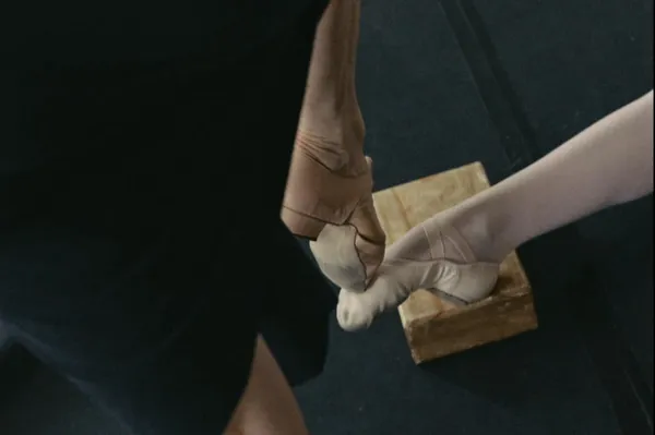 Ballet shoes in Grand Jeté