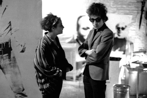 Barbara Rubin with Bob Dylan