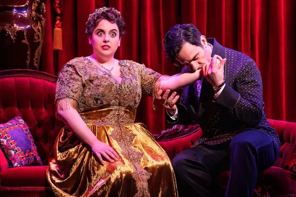 Ramin Karimloo and Beanie Feldstein in Funny Girl 2