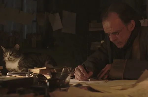 Denis Lavant and Bébert