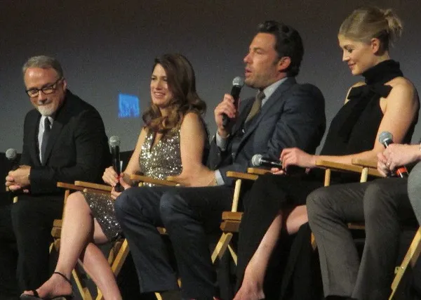 Ben Affleck, David Fincher, Gillian Flynn and Rosamund Pike