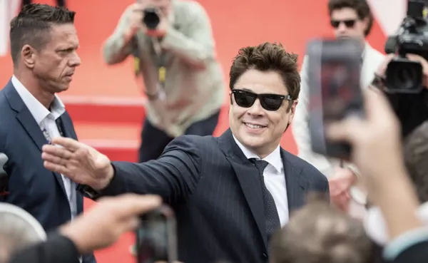 Benicio Del Toro on the Karlovy Vary red carpet