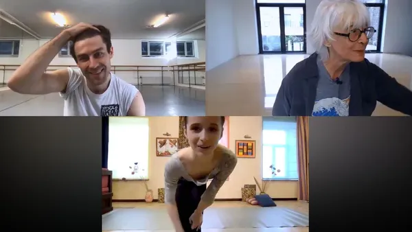 Twyla Tharp with Benjamin Buza and Maria Khoreva