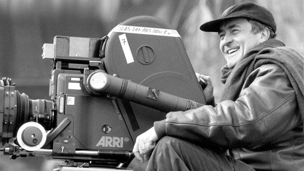 Bernardo Bertolucci at work