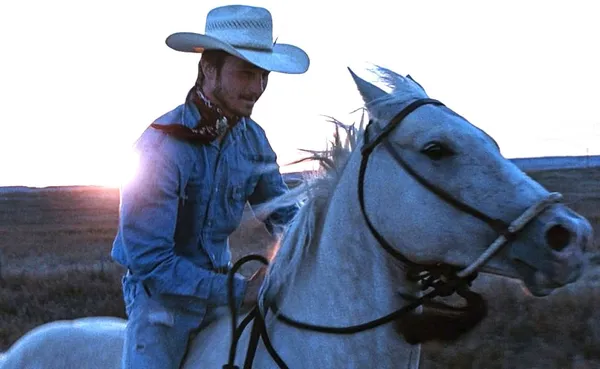 Brady Jandreau riding Mooney in The Rider