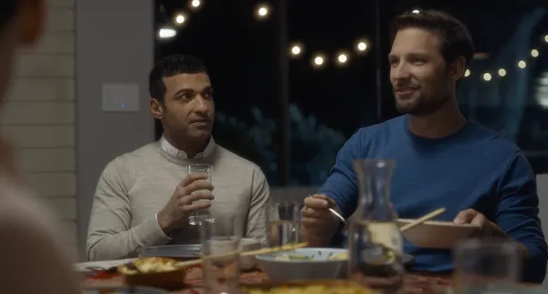 Haaz Sleiman and Michael Cassidy in Breaking Fast