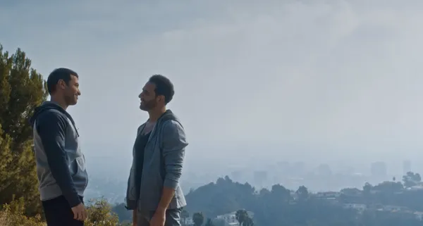 Haaz Sleiman and Michael Cassidy in Breaking Fast 2
