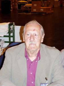 Brian Aldiss pictured in Glasgow in 2005