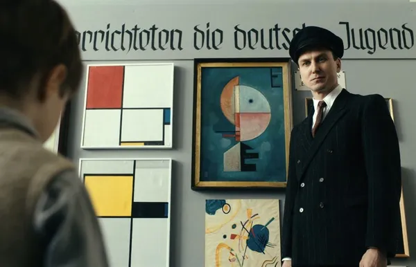 Cai Cohrs and Lars Eidinger in Never Look Away