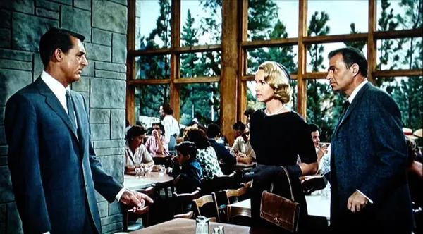 Cary Grant, Eva Marie Saint and James Mason in North By Northwest
